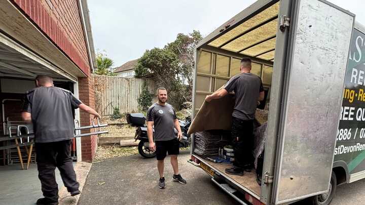 East Devon Removals team working on a removal job.